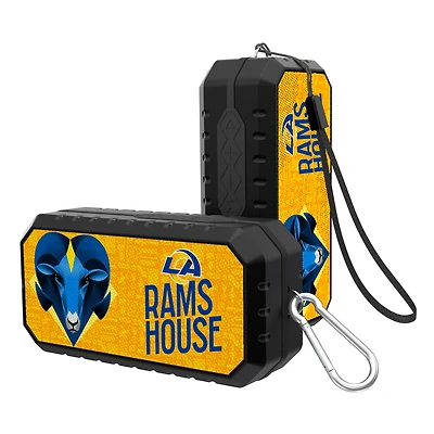Keyscaper Black Los Angeles Rams Water Resistant Bluetooth Speaker