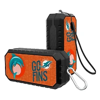 Keyscaper Black Miami Dolphins Water Resistant Bluetooth Speaker