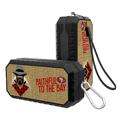 Keyscaper Black San Francisco 49ers Water Resistant Bluetooth Speaker
