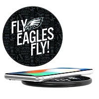Keyscaper Black Philadelphia Eagles Illustrated Wireless Charger