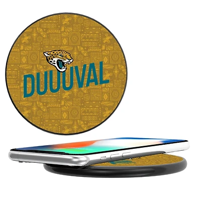 Keyscaper Black Jacksonville Jaguars Illustrated Wireless Charger