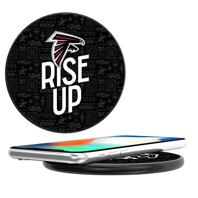 Keyscaper Black Atlanta Falcons Illustrated Wireless Charger
