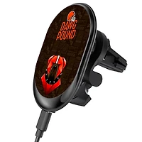 Keyscaper Black Cleveland Browns Wireless Magnetic Car Charger