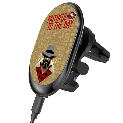 Keyscaper Black San Francisco 49ers Wireless Magnetic Car Charger