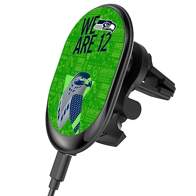 Keyscaper Black Seattle Seahawks Wireless Magnetic Car Charger