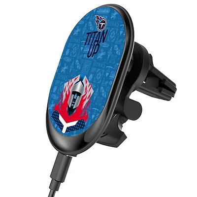 Keyscaper Black Tennessee Titans Wireless Magnetic Car Charger