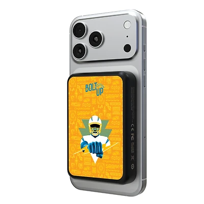 Keyscaper Black Los Angeles Chargers 5000mAh Wireless Magnetic Power Bank