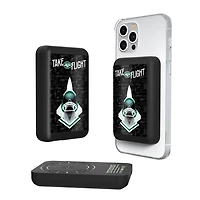 Keyscaper Black New York Jets 5000mAh Wireless Magnetic Power Bank