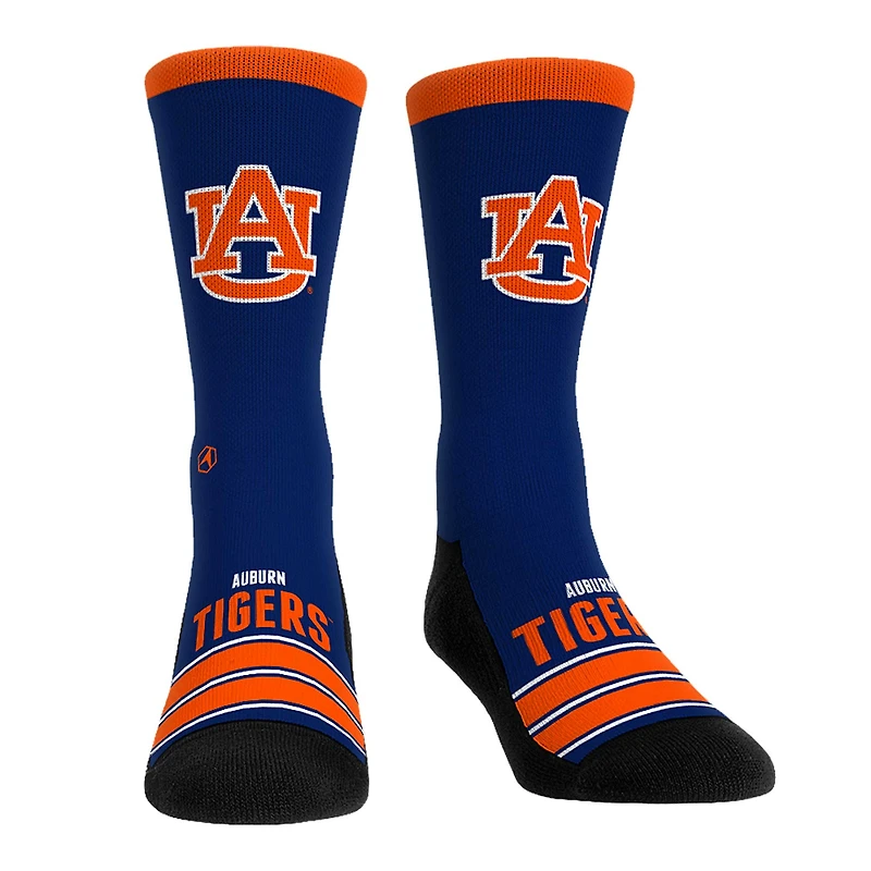 Unisex Rock Em Socks Auburn Tigers Gametime Stripe Crew Socks