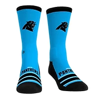 Unisex Rock Em Socks Carolina Panthers Gametime Stripe Crew Socks