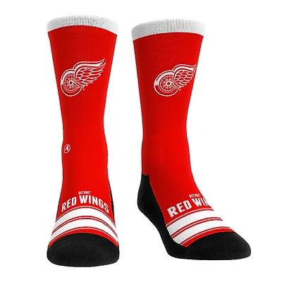 Unisex Rock Em Socks Detroit Red Wings Gametime Stripe Crew Socks