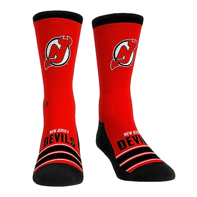Unisex Rock Em Socks New Jersey Devils Gametime Stripe Crew Socks
