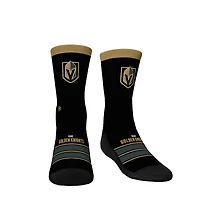 Youth Rock Em Socks Vegas Golden Knights Gametime Stripe Crew Socks