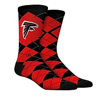 Unisex Rock Em Socks  Atlanta Falcons Argyle Knitted Dress Socks