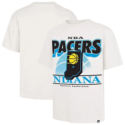 Men's '47  White Indiana Pacers City Edition Shifty Foundation T-Shirt