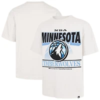 Men's '47  White Minnesota Timberwolves City Edition Shifty Foundation T-Shirt