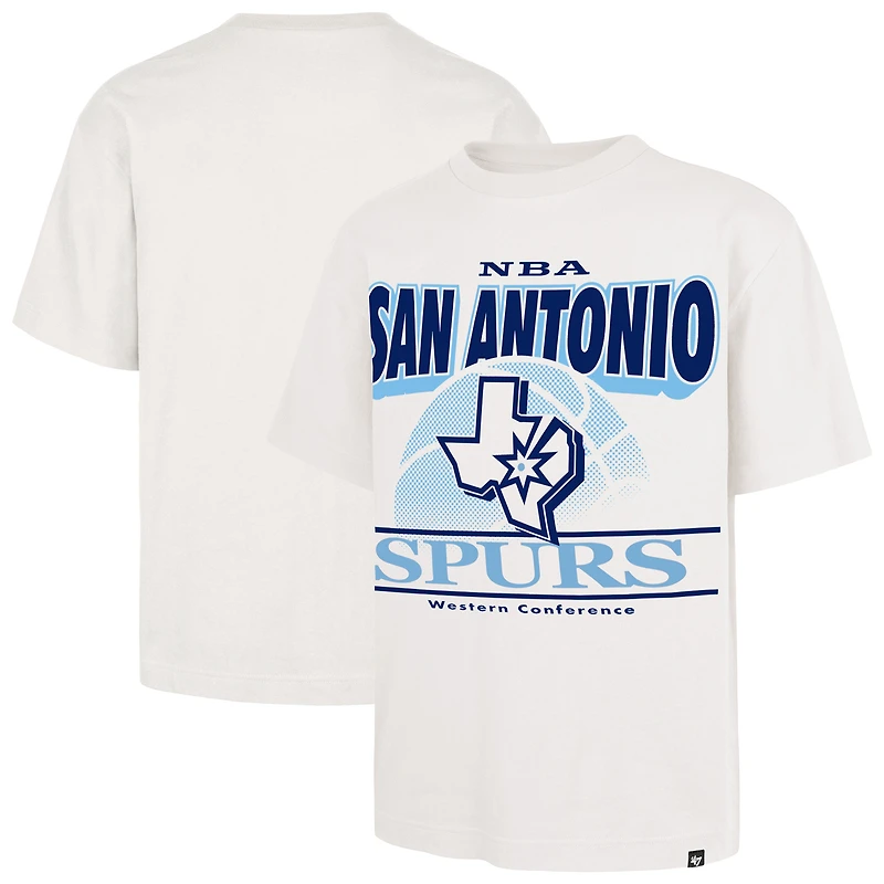 Men's '47 White San Antonio Spurs City Edition Shifty Foundation T-Shirt