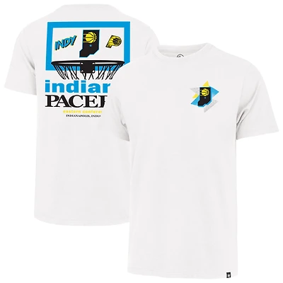 Men's '47  White Indiana Pacers City Edition Backboard T-Shirt