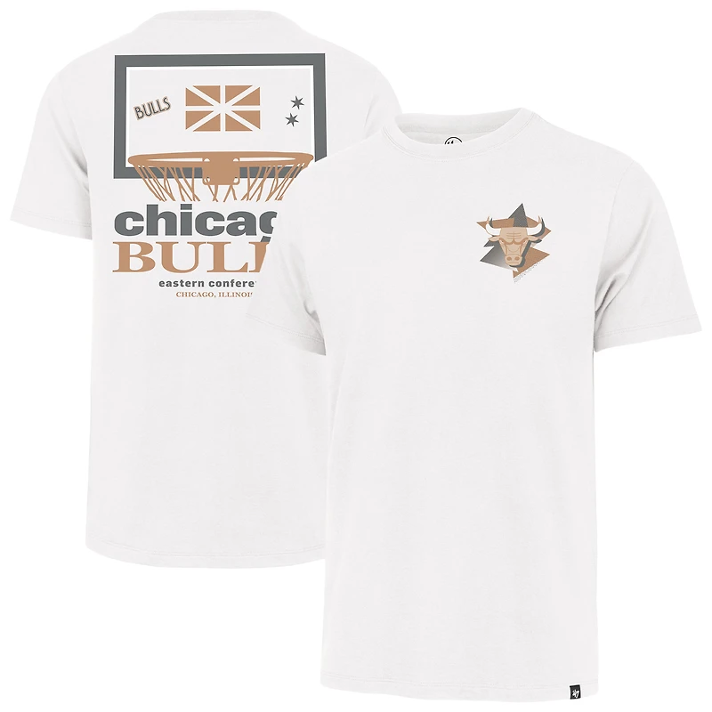 Men's '47 White Chicago Bulls City Edition Backboard T-Shirt