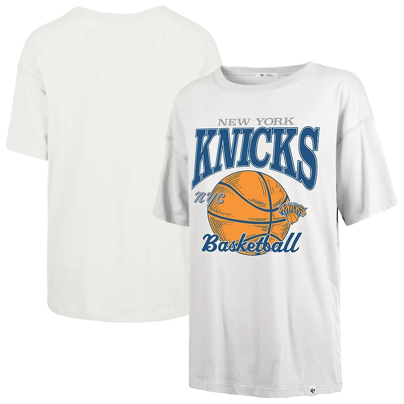Women's '47  White New York Knicks City Edition Down Court Sadie T-Shirt