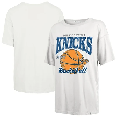 Women's '47  White New York Knicks City Edition Down Court Sadie T-Shirt