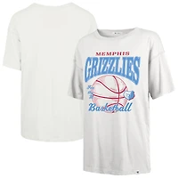 Women's '47  White Memphis Grizzlies City Edition Down Court Sadie T-Shirt