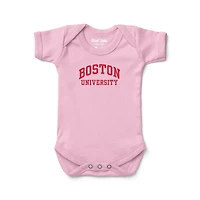 Infant Chad & Jake Pink Boston University Wordmark Bodysuit