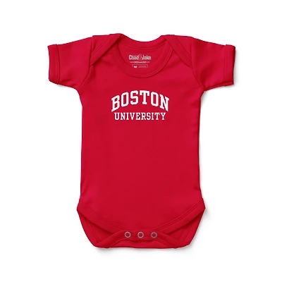 Infant Chad & Jake Scarlet Boston University Wordmark Bodysuit