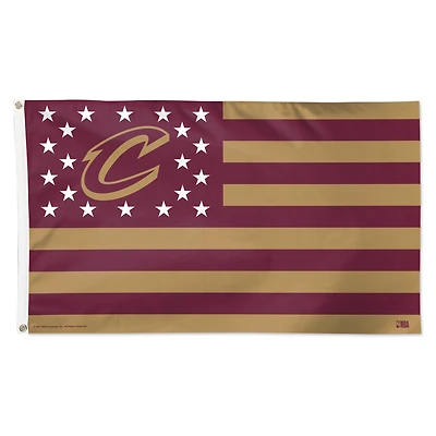 WinCraft Cleveland Cavaliers 3' x 5' Single-Sided Deluxe Patriotic Stars & Stripes Flag