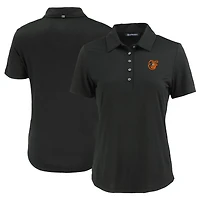 Women's Cutter & Buck Black Baltimore Orioles  Coastline Epic Comfort Eco Recycled Polo