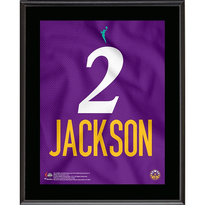 Rickea Jackson Los Angeles Sparks 10.5" x 13" Jersey Number Sublimated Player Plaque