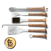 Baseball BBQ St. Louis Cardinals 6-Piece BBQ Tools Grill Set