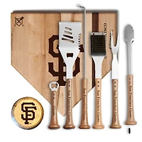 Baseball BBQ San Francisco Giants MVP 17” Cutting Board & 6-Piece BBQ Tools Grill Set