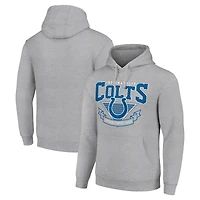 Men's Starter Heather Gray Indianapolis Colts ‘80s Inspired Pullover Hoodie