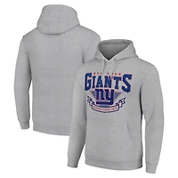 Men's Starter Heather Gray New York Giants ‘80s Inspired Pullover Hoodie