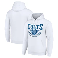 Men's Starter White Indianapolis Colts ‘80s Inspired Pullover Hoodie