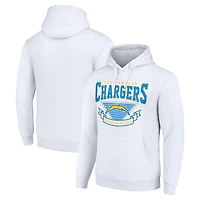 Men's Starter White Los Angeles Chargers ‘80s Inspired Pullover Hoodie
