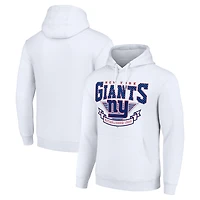 Men's Starter White New York Giants ‘80s Inspired Pullover Hoodie