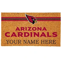 Arizona Cardinals 18" x 30" Personalized Coir Doormat
