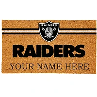Las Vegas Raiders 18" x 30" Personalized Coir Doormat