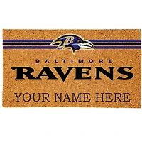 Baltimore Ravens 18" x 30" Personalized Coir Doormat