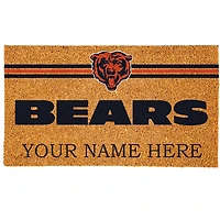 Chicago Bears 18" x 30" Personalized Coir Doormat