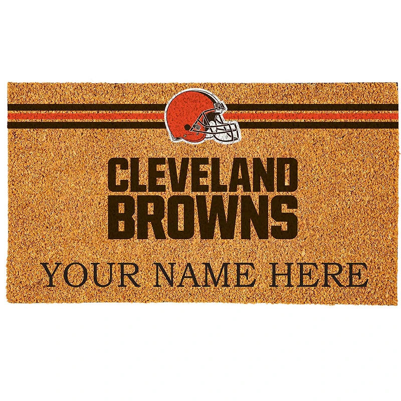 Cleveland Browns 18" x 30" Personalized Coir Doormat