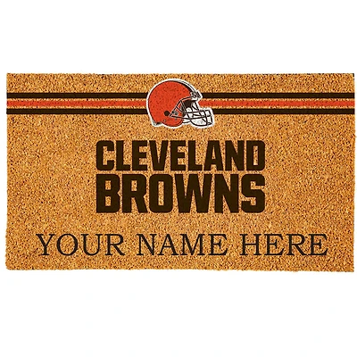 Cleveland Browns 18" x 30" Personalized Coir Doormat