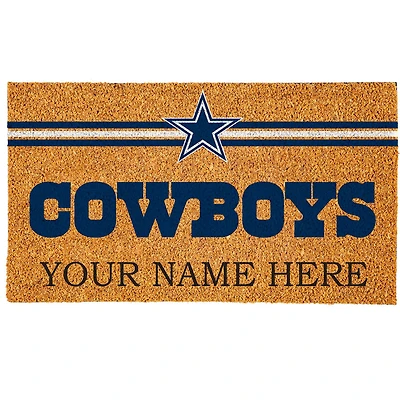 Dallas Cowboys 18" x 30" Personalized Coir Doormat