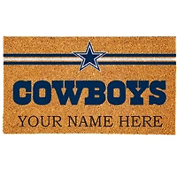 Dallas Cowboys 18" x 30" Personalized Coir Doormat