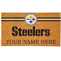 Pittsburgh Steelers 18" x 30" Personalized Coir Doormat