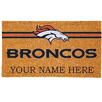 Denver Broncos 18" x 30" Personalized Coir Doormat
