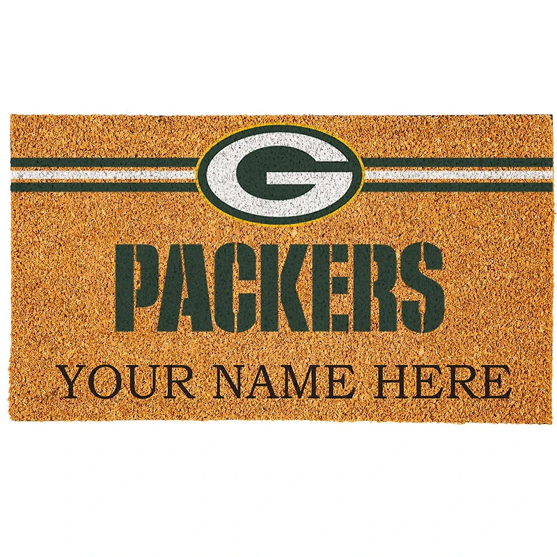 Green Bay Packers 18" x 30" Personalized Coir Doormat