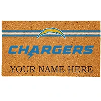 Los Angeles Chargers 18" x 30" Personalized Coir Doormat